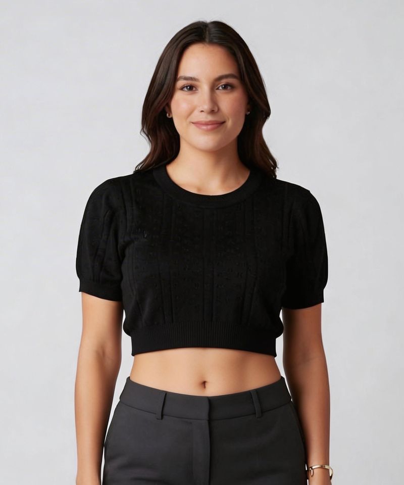 Suéter Manga Corta de Dama