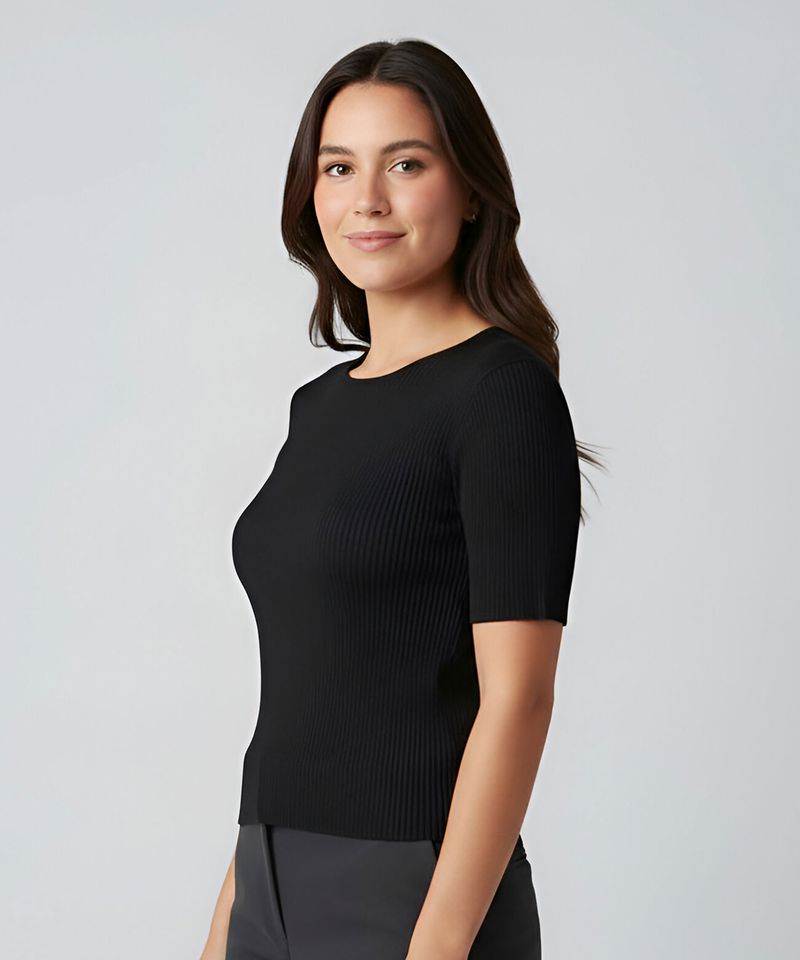 Suéter Manga Corta de Dama