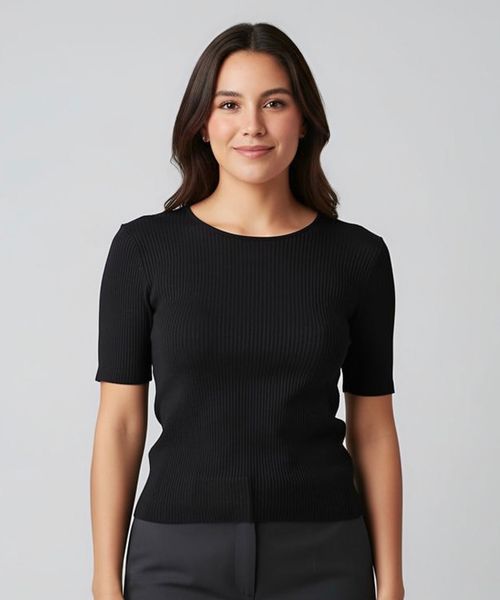 Suéter Manga Corta  de  Dama