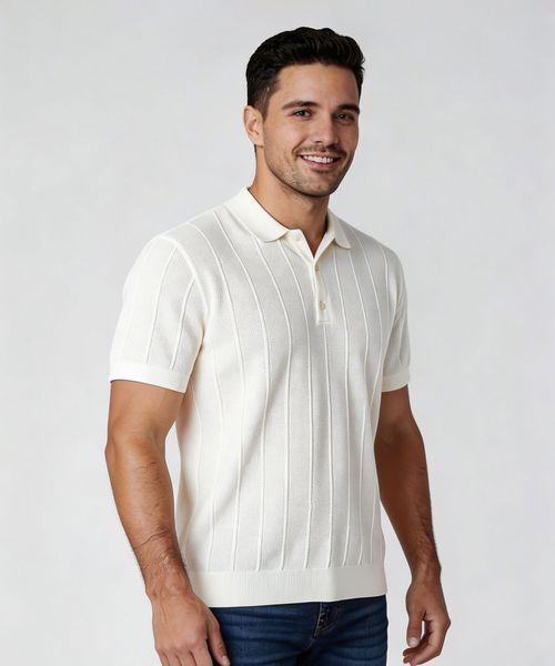 Suéter Manga Corta  de  Caballero