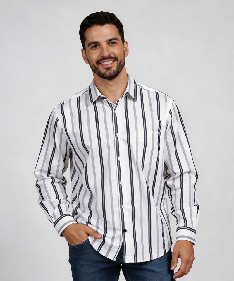 Camisa Manga Larga de Caballero