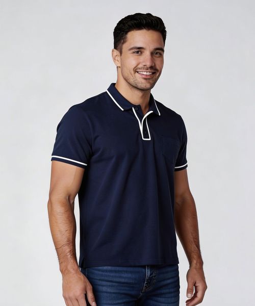 Playera Polo Manga Corta  de  Caballero