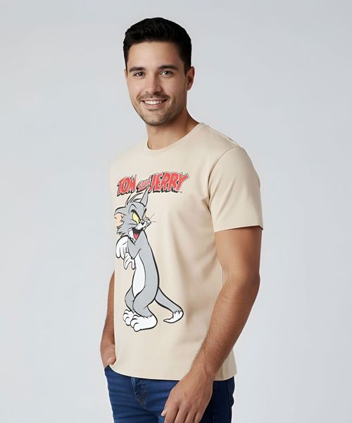 Playera de Licencia Tom And Jerry de  Caballero