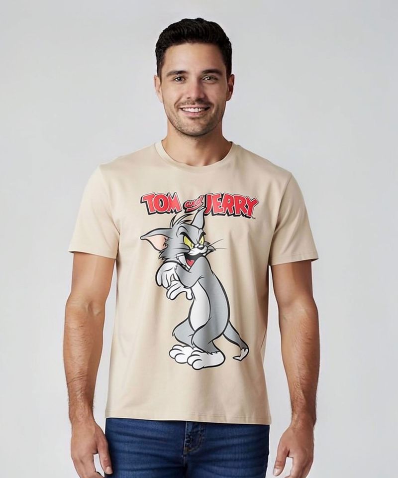 Playera de Licencia Tom And Jerry de Caballero