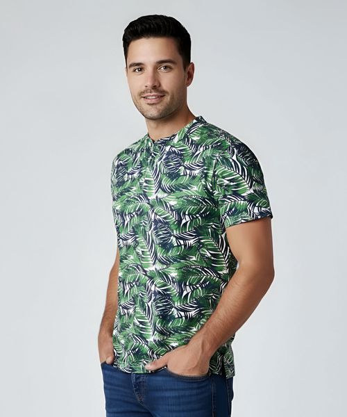 Playera Henley  de  Caballero