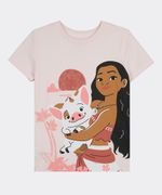 Playera de Licencia  Moana de  Niña Infantil