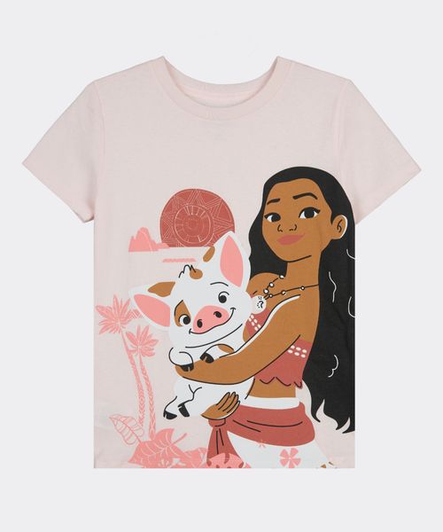Playera de Licencia  Moana de  Niña Infantil