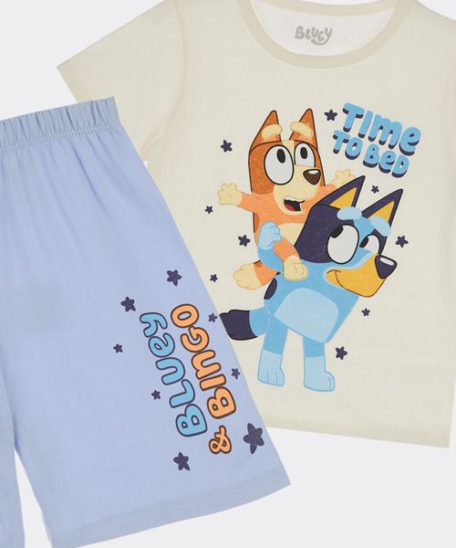Set Pijama Short y Playera Bluey de  Bebo Años