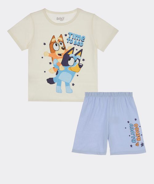 Set Pijama Short y Playera Bluey de  Bebo Años