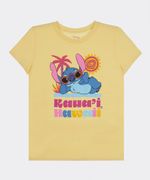Playera de Licencia Stitch de Niña Juvenil