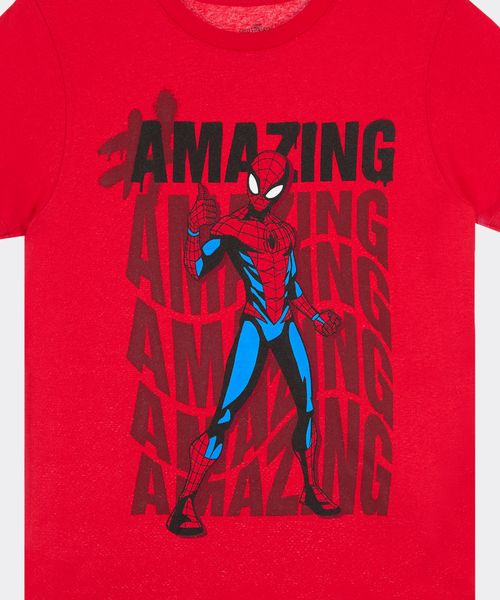 Playera de Licencia Spiderman de  Niño Juvenil