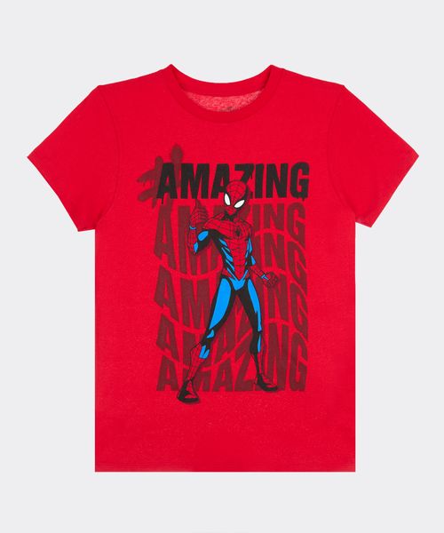 Playera de Licencia Spiderman de  Niño Juvenil