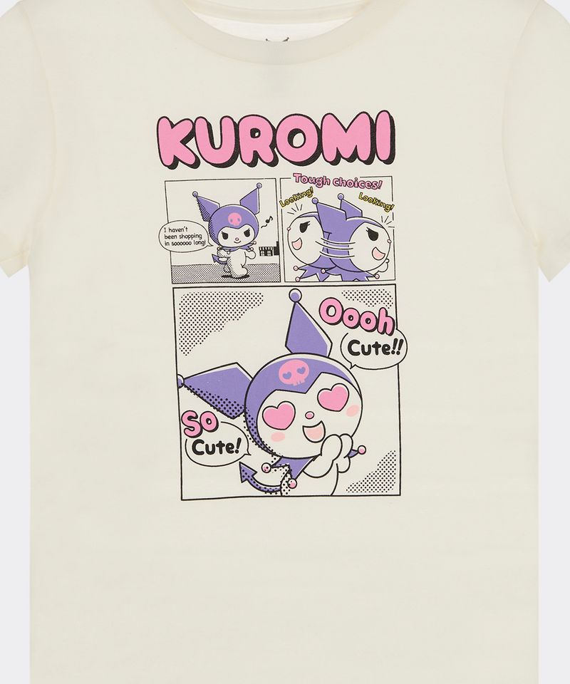 Playera de Licencia Kuromi de Niña Infantil
