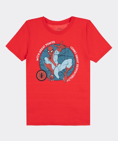 Playera de Licencia Spiderman de  Niño Infantil