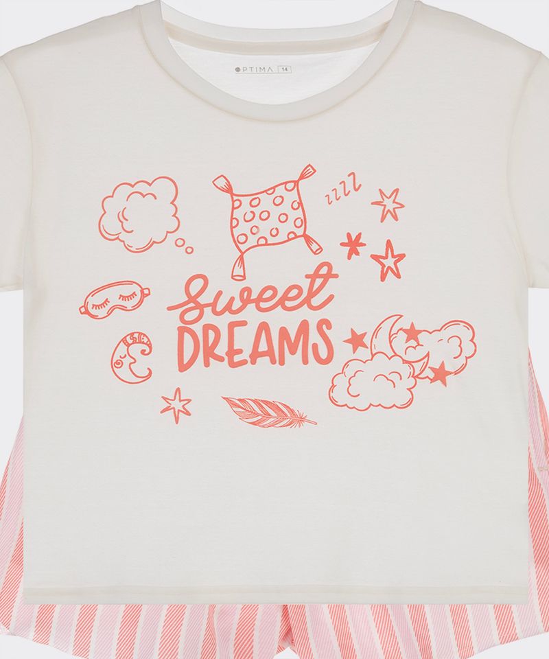 Set Pijama Short y Playera  de  Niña Juvenil