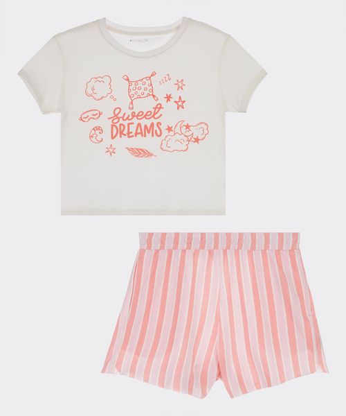 Set Pijama Short y Playera  de  Niña Juvenil