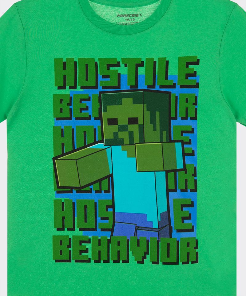 Playera de Licencia Minecraft de  Niño Juvenil