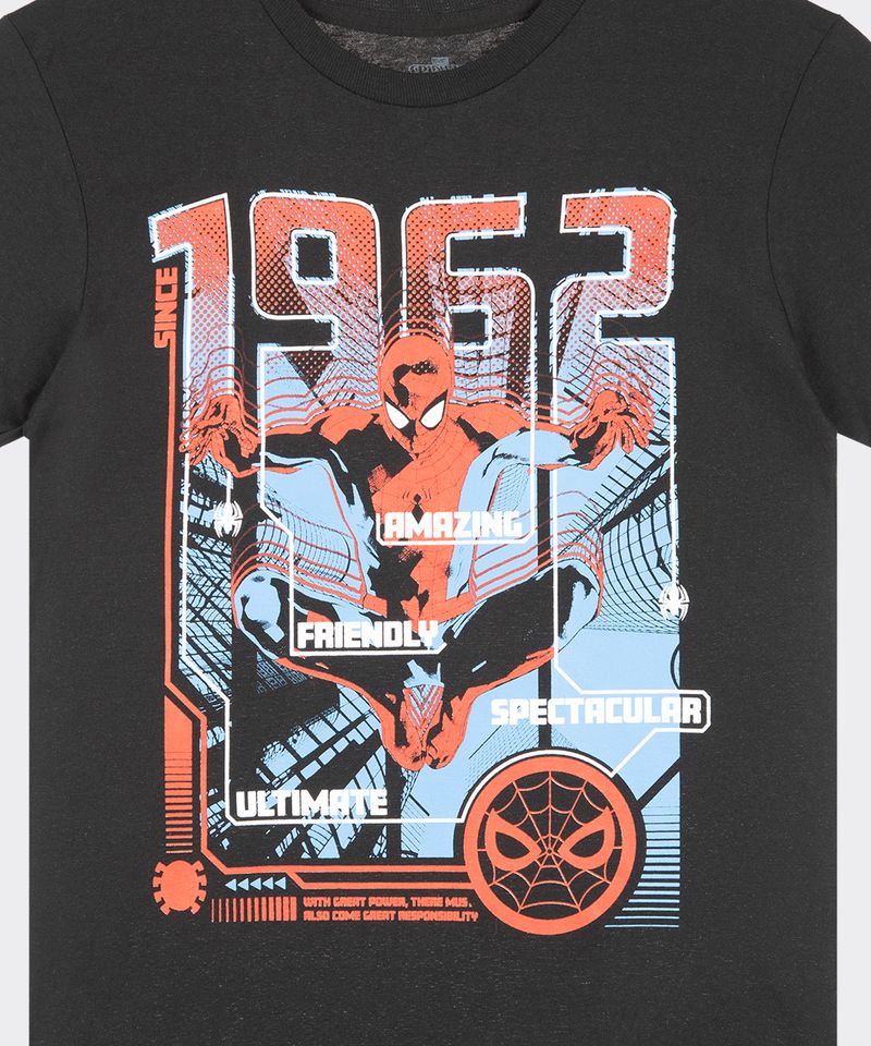 Playera de Licencia Spiderman de  Niño Juvenil