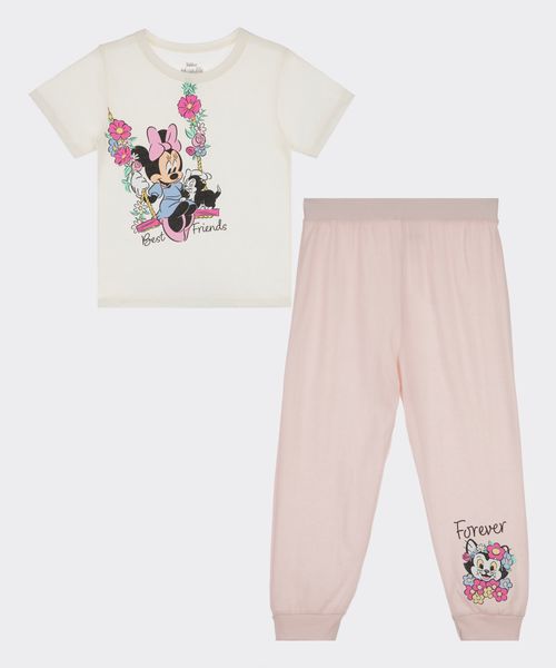 Set Pijama Pantalón y Playera Minnie Mouse de  Beba Años