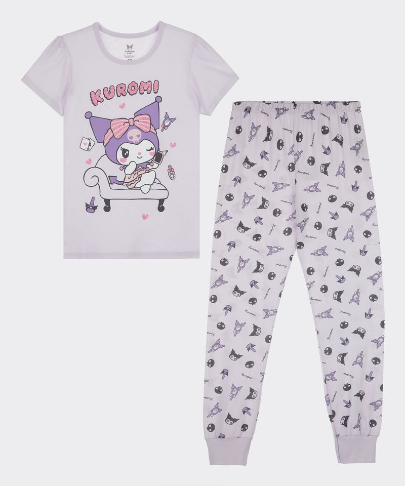 Set Pijama Pantalón y Playera Kuromi de  Niña Infantil