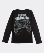 Playera Manga Larga  de  Niño Juvenil