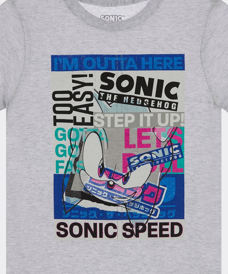 Playera de Licencia Sonic de  Niño Infantil
