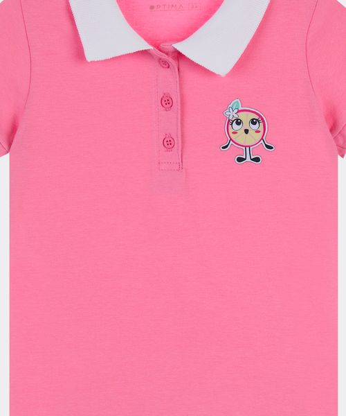 Playera Polo Manga Corta  de  Beba Años