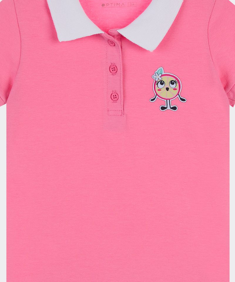 Playera Polo Manga Corta  de  Beba Años
