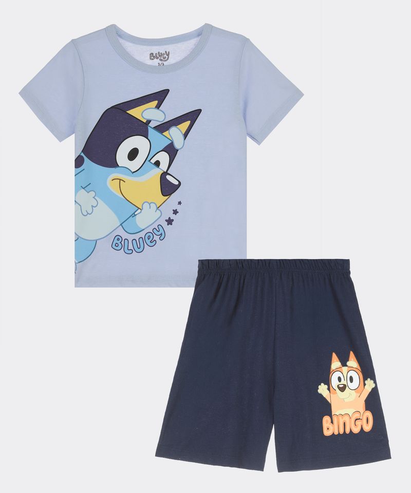 Set Pijama Short y Playera Bluey de  Bebo Años