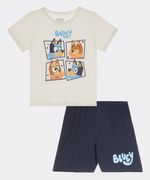 Set Pijama Short y Playera Bluey de  Bebo Años