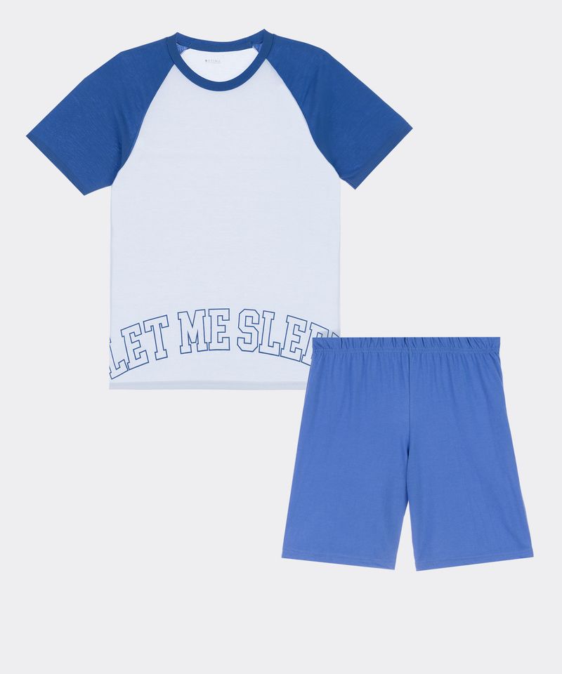 Set Pijama Short y Playera  de  Niño Juvenil
