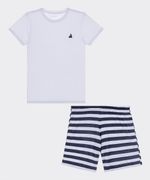 Set Pijama Short y Playera  de  Niño Juvenil