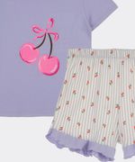 Set Pijama Short y Playera  de  Niña Infantil