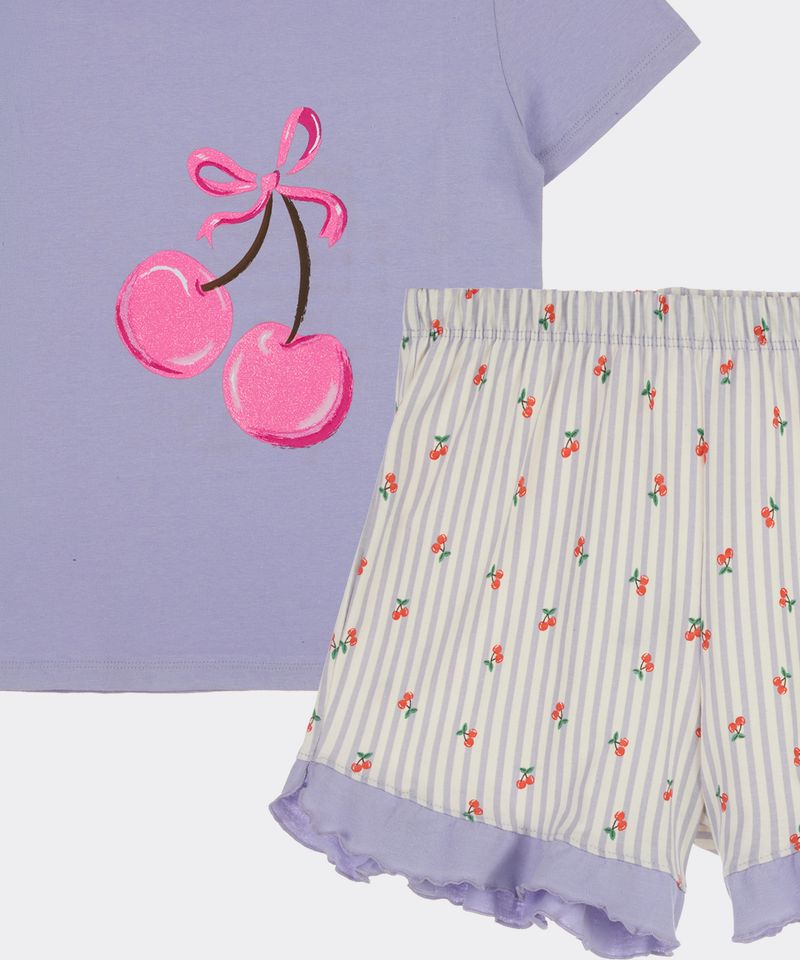 Set Pijama Short y Playera  de  Niña Infantil