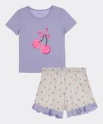 Set Pijama Short y Playera  de  Niña Infantil