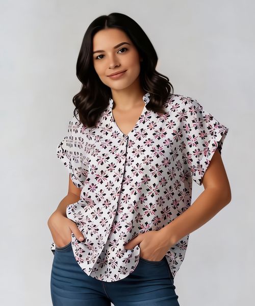 Blusa Manga Corta  de  Dama
