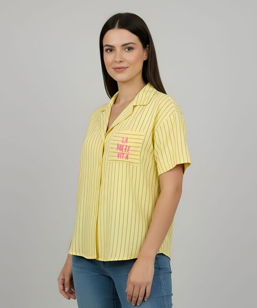 Blusa Manga Corta  de  Dama
