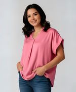 Blusa Manga Corta  de  Dama
