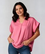 Blusa Manga Corta  de  Dama
