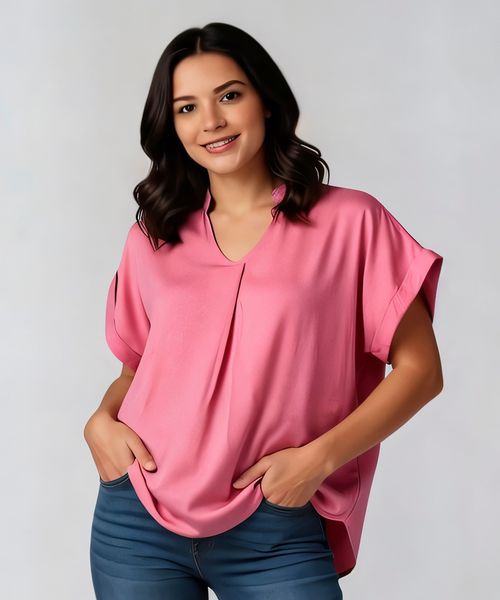 Blusa Manga Corta  de  Dama