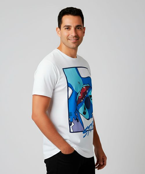 Playera de Licencia Stitch de  Caballero