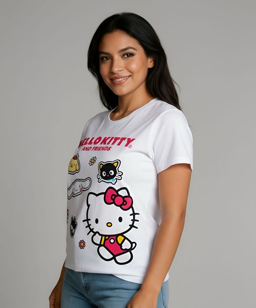 Playera de Licencia Hello Kitty de  Dama