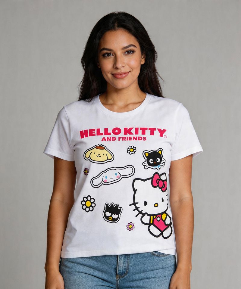 Playera de Licencia Hello Kitty de  Dama