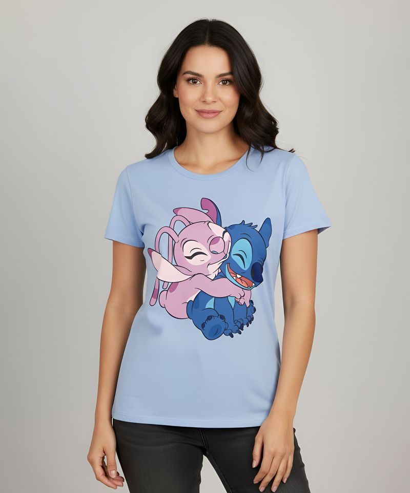 Playera de Licencia Stitch de  Dama