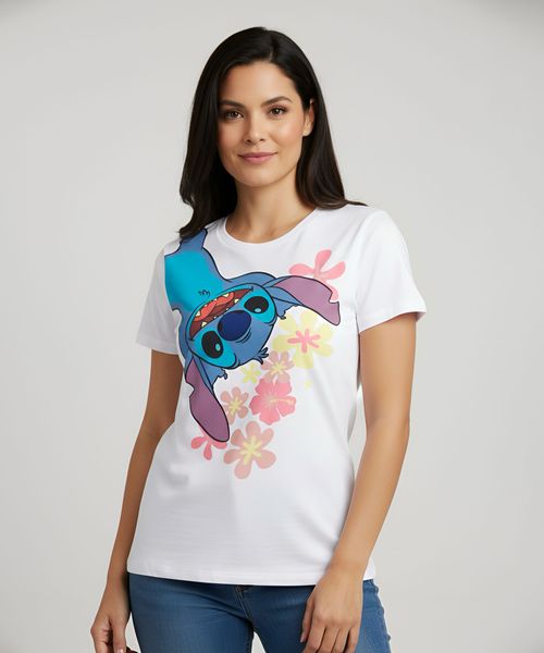 Playera de Licencia Stitch de  Dama