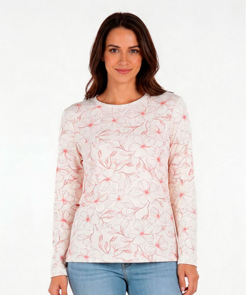 Playera Manga Larga  de  Dama