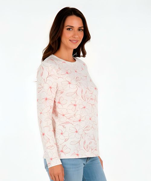 Playera Manga Larga  de  Dama