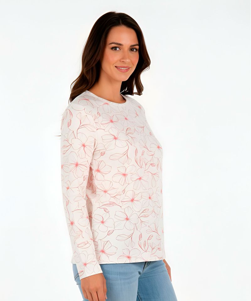 Playera Manga Larga  de  Dama