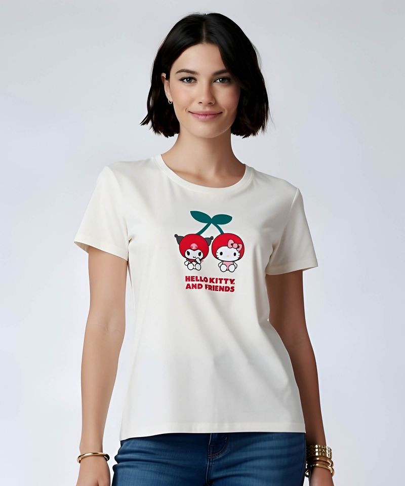 Playera de Licencia Hello Kitty de  Dama