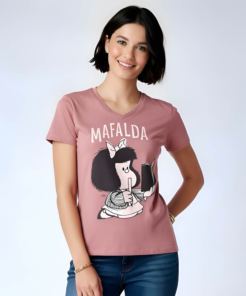 Playera de Licencia Mafalda de  Dama